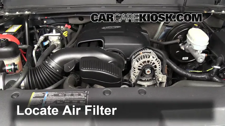2007 GMC Sierra 1500 SLE 4.8L V8 Extended Cab Pickup (4 Door) Air Filter (Engine)